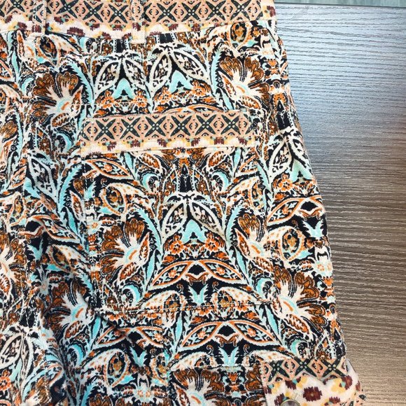 Anthropologie Velvet Pant Boho Printed Cargo Pant (10/M) - Picture 4 of 8